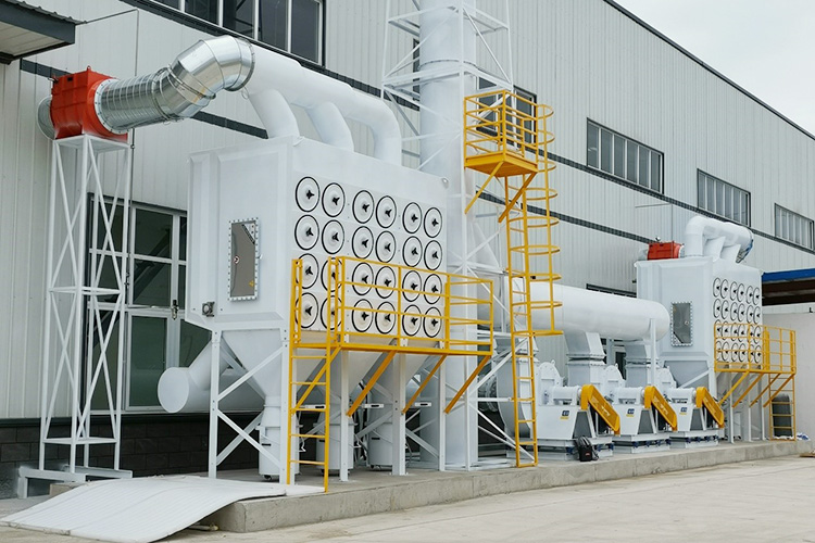 FengTu® explosion-isolated cartridge dust collector with Donaldson filters, designed for aluminum powder and spray coating dust control in Wuhu plant.